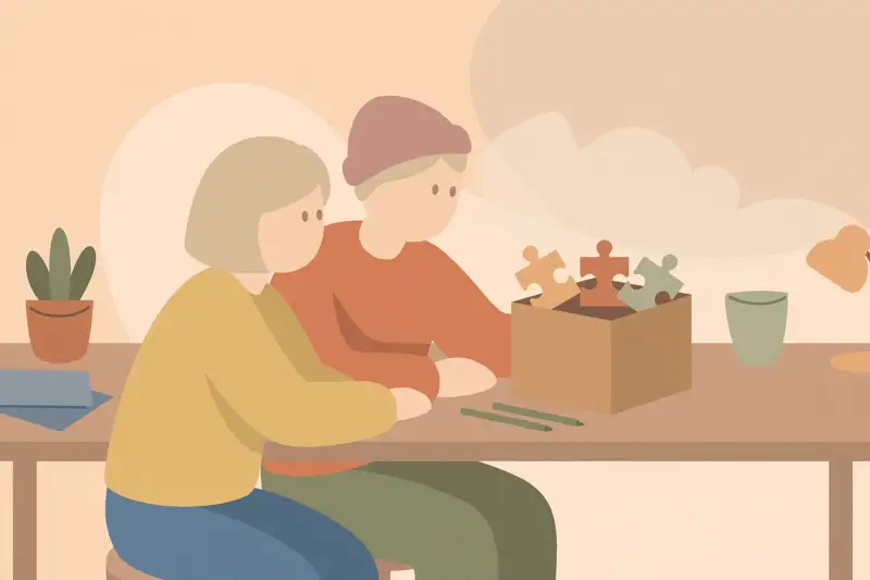 Two hands shaking across a table with a document