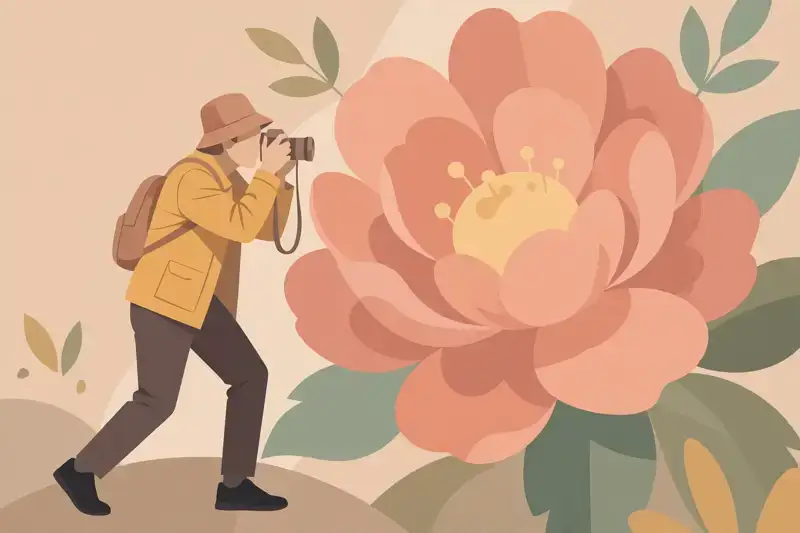A photographer stepping close to fill the frame with the subject